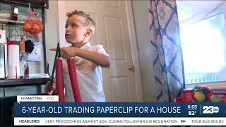 6-year-old trading paperclip for a house