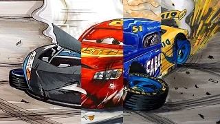 Compilation - CARS 3 Lightning McQueen Cruz Ramirez Jackson Storm Doc Hudson Crash Scenes