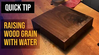 Raising Wood Grain with Water