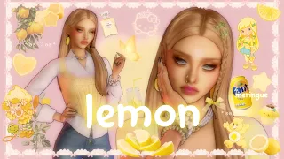 🍋 lemon meringue🍦|| sims 4 cas + cc links ♡