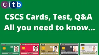 CSCS card test | CSCS card types | how to book CSCS Test | CiTB health and safety test | CSCS test