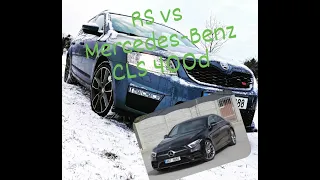 Škoda Octavia 3 RS vs Mercedes-Benz CLS 400d.../new exhaust