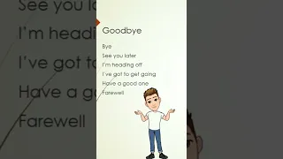 goodbye: как прощаться на Английском. stop saying goodbye #английский #shorts #россия #toefl