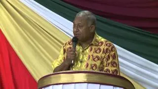 Fijian Prime Minister Voreqe Bainimarama chief guest at awards night.