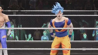 Goku Vs Vegeta Vs Freiza WWE 2K