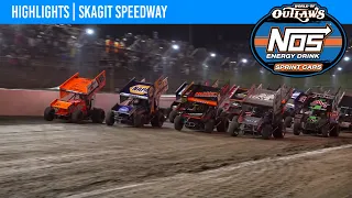 World of Outlaws NOS Energy Drink Sprint Cars | Skagit Speedway | August 31, 2023 | HIGHLIGHTS