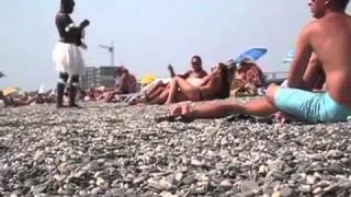 Девушки красавицы пляжа в Евпатории. Крым