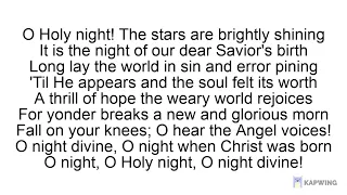 Lyrics of Oh Holy Night By Angelica Hale