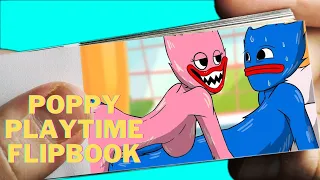 Huggy Wuggy & Kissy Missy go to bathroom / Poppy Playtime FLIPBOOK Animation