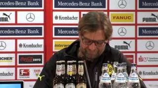 Schwabe Jürgen Klopp: "Ruhe bewaren, der VfB bleibt drin" | VfB Stuttgart - Borussia Dortmund 2:3