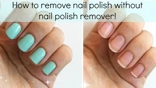 3 Ways To Remove Nail Polish WITHOUT Nail Polish Remover | Viki NailBeauty