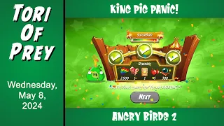How to Beat Angry Birds 2 King Pig Panic!  May 8 - Complete!  Bonus Card!