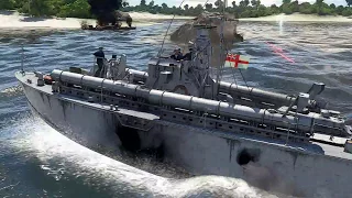 Royal Navy - Dark-class MTB ACTION (WAR THUNDER NAVAL FORCES )