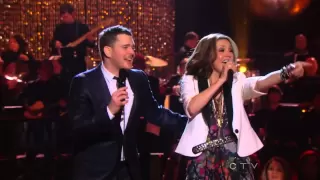 Michael Buble & Thalia  - Feliz Navidad (Mis Deseos) HDTV live