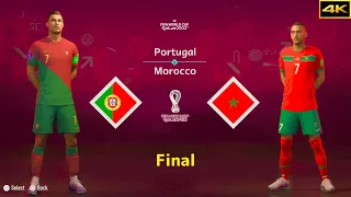 FIFA 23 | PORTUGAL vs. MOROCCO | RONALDO vs. ZIYECH | FIFA WORLD CUP FINAL | [4K]