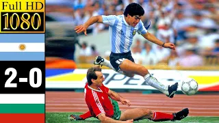 Argentina 2-0 Bulgaria World Cup 1986 | Full highlight | 1080p HD - Diego Maradona