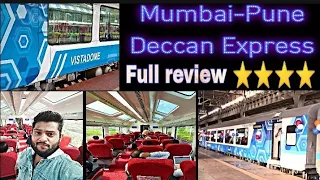 Mumbai-Pune Deccan Express | Vistadome coach | Full review | Lonavala trip part -1