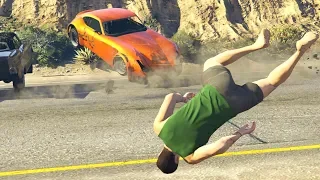 No Seatbelt Car Crashes #3 - GTA 5 Ragdolls Compilation (Euphoria physics)