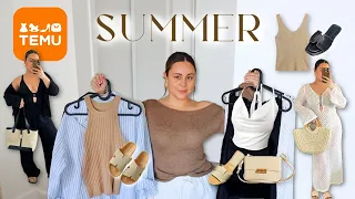 SPRING SUMMER HAUL 2024 | TEMU, FashionNova, H&M! Outfit Ideas, Wardrobe Basics & Favorites!