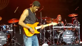 Greg Howe, Dennis Chambers, Victor Wooten - "Bird's Eye View" Live at NAMM 2013