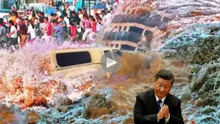 China is sinking! Over 4 million people are affected by the flood! Dam in Hebei gone footage