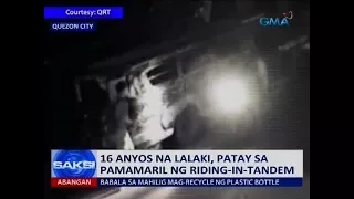 Saksi: 16-anyos na lalaki, patay sa pamamaril ng riding-in-tandem