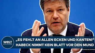 JAHRESWIRTSCHAFTSBERICHT: "Es fehlt an allen Ecken und Kanten!" Habeck nimmt kein Blatt vor den Mund