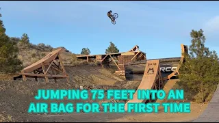 JUMPING 75 FEET INTO AN AIRBAG FOR THE FIRST TIME