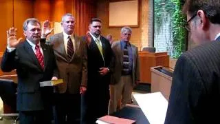 Midwest City oath of office for mayor and city council members.avi