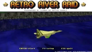 Retro River Raid -  (Atari Remake Fan Made GAMEPLAY)