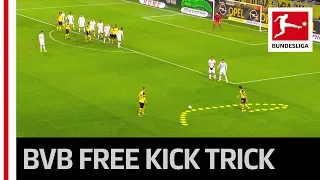 Dortmund's Cheeky Free Kick Move - Alcacer Scores Again