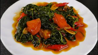 My husband asks to cook this everyday! Delicious recipe for water spinach! Happycall Double Pan