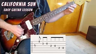 Easy Guitar Lesson: California Sun [tabs!]
