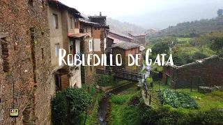 Robledillo de Gata - Paseo lluvioso 🌧️ por este maravilloso pueblo - 4k