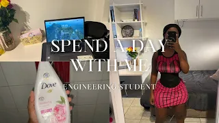 A day in the life of a female engineering student |preparing for class|chores and more #300subs