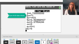 Summary Statistics on the TI-84 Plus CE-T