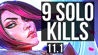 FIORA vs RENEKTON (TOP) | Rank 2 Fiora, 9 solo kills, Quadra, 18/4/6, Dominating | KR Master | v11.1