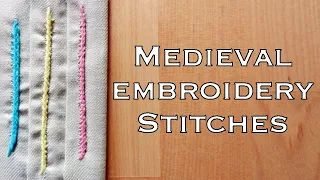 3 Early Medieval Embroidery Stitches | Plait Stitch, Looped Stitch and Raised Plait Stitch [CC]