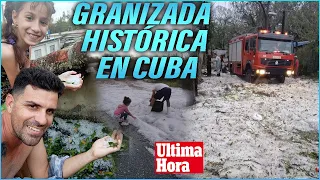 ❄️ INCREÍBLE FENÓMENO INSÓLITO: SE CUBRE LA ISLA DE GRANIZOS 🇨🇺