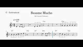 Besame Mucho - Sheet Music