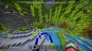 Giant Lush Caves on Deepslate Level (Minecraft 1.18)