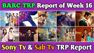 Sony Tv & Sab Tv BARC TRP Report of Week 16 : All 15 Shows Full Trp Report