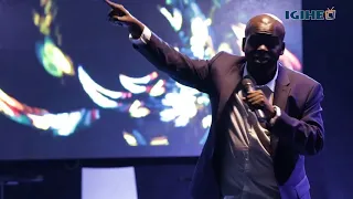 Daliso Chaponda performing at the 2nd Kigali International Comedy Festival