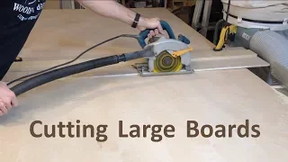 Saw Guides for Cutting Large Boards with a Circular Saw