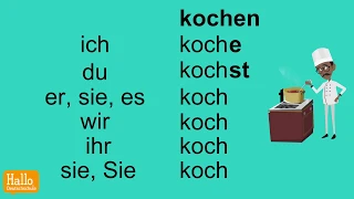 Deutsch lernen A1 | Verben im Präsens konjugieren