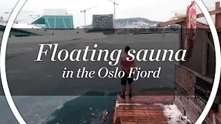 Floating sauna in the Oslo Fjord