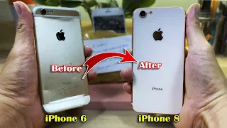 I Turn Destroyed iPhone 6 into an iPhone 8 | Restoration Broken Phone