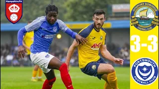 MATCH HIGHLIGHTS HAMPSHIRE CUP | Gosport borough vs Portsmouth FC