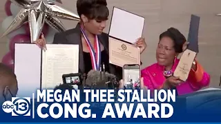 Houston's own Megan Thee Stallion receives 18th Congressional District Humanitarian Award