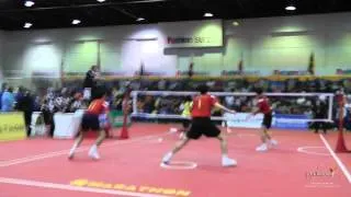 Kings Cup 2014 Sepak Takraw Malaysia vs. Korea 2nd regu - Team event semi final